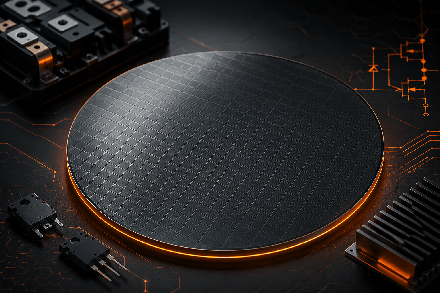 4H-SiC wafer for high-voltage semiconductor and power electronics research