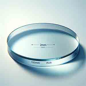 100mm diameter, 2mm thick dielectric mirror
