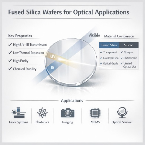 Fused Silica Wafers for Optical Applications
