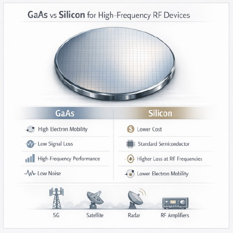 Gallium Arsenide (GaAs) Substrates for RF Devices | High Frequency Wafers