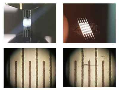 laser dicing microscopy image