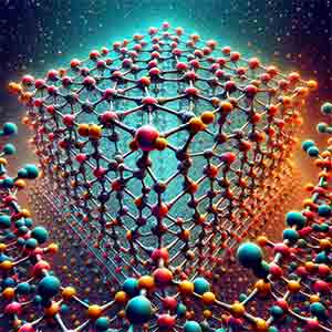 nanostructure, showcasing the intricate arrangement of atoms and molecules at the nanoscale.