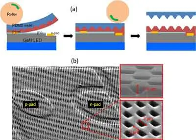 PDMS mold fabricated on silicon wafer substrate