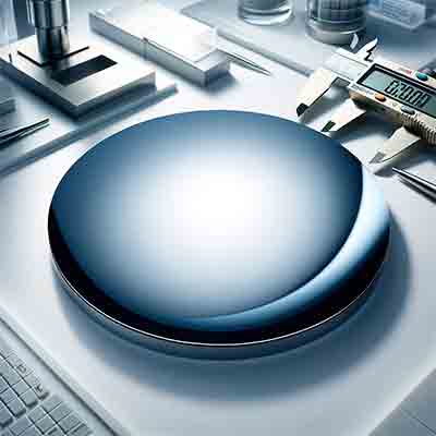 silicon wafers used to fabricate microfluidic devices