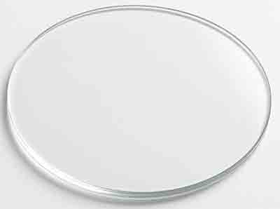 100 mm Pyrex 7740 ® borosilicate glass wafer with polished edge on white