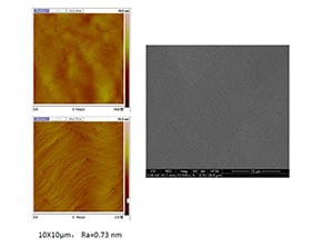 aluminum nitride on sapphire surface roughness data