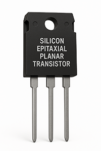silicon epitaxial planar transistor in TO-220 style package with three metal leads