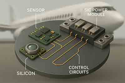 Silicon and Silicon Carbide integration for aerospace electronics