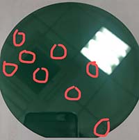 slightly broken silicon carbide substrates